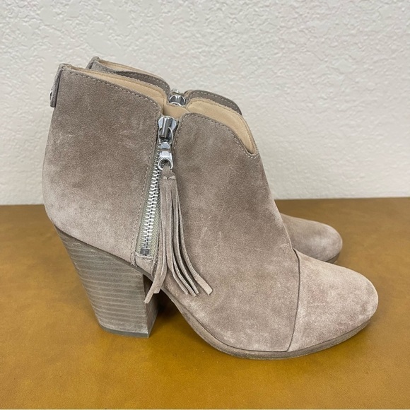Rag & Bone Margot Fringe Cap Toe Suede Booties Size EU 37 Women - Picture 3 of 11